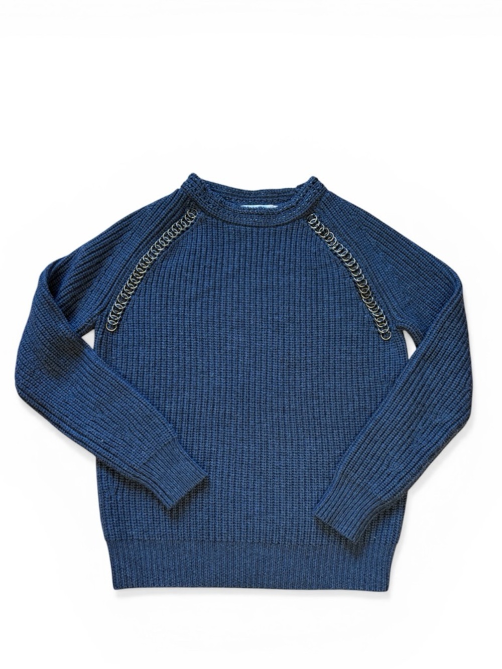 Tory Burch, 100% wool sweater, size small, charcoal, like new!